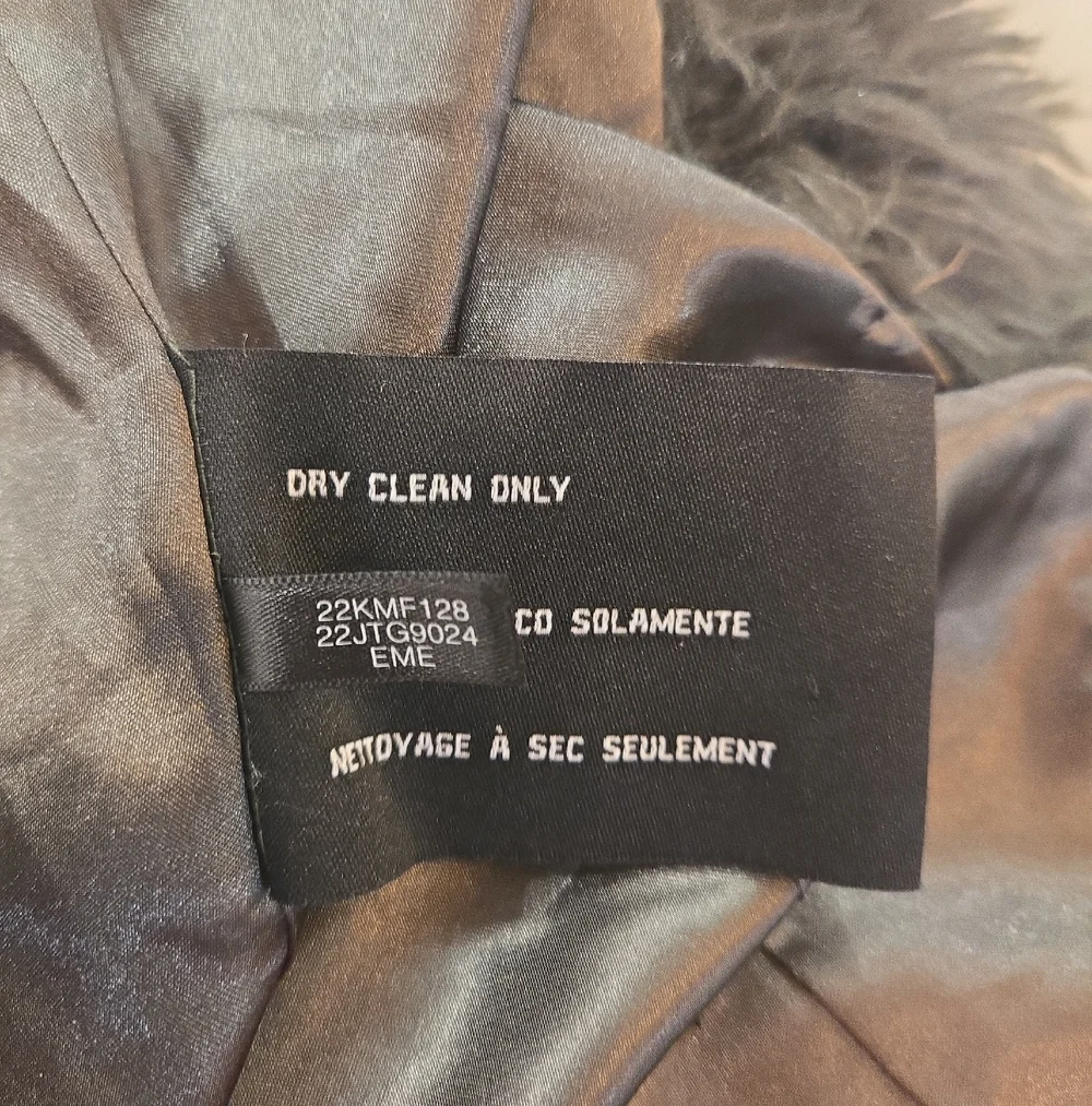 Guess Y2K Green Faux Fur Boho Glam Mobwife Coat Womens Small